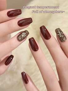 XEIJAYI 1瓶15毫升复古红色纯凝胶指甲油，半永久可卸UV/LED美甲凝胶。 - 紅色 - 查看 6