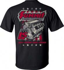 Summit® Racing Team Pro LS Engine Friends T-Shirt - Black - View 1
