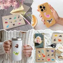231pcs Animal & Dinosaur Stickers For Laptop, Skateboard, Luggage, Phone Case, Guitar, Piano, Wall Decor