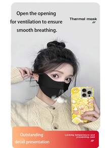 Comfortable & Fashionable Women's Face Mask - Windproof, Thick 3D Warm, With Ear Hooks, Nylon Material, Washable, Warm Protective Mask For Women, Highly Attractive, Autumn/Winter Windproof & Cold-Proof, Eye-Caring