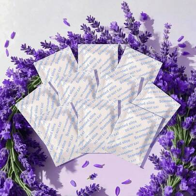 Lavender Scented Sachets – Long-Lasting Odor Remover And Freshener For Shoes, Closets, Drawers, And Storage Spaces – Pack Of 10