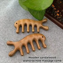 NEFOUME Natürlicher Sandelholz Massagekamm | Antistatisch | Kammzähne Massage + Gua Sha Schaben | Simulierte Doppelfinger-Augenmassage | Ergonomischer rutschfester Griff | Geeignet für Kopf, Nacken, Schulter, Beine und mehr Bereiche, Haare, Haarpflege, Schule, Rückkehr zur Schule, Reisen, Reiseaccessoires, Haushaltsartikel, Spa, Massagetool, Massage, Massagegerät, Spa - Braun - Übersicht 16