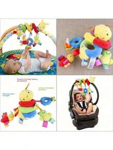 1pc Baby Toy, Suitable For 0-6 Months Stroller, Spiral Newborn Toy, Plush Hanging Sensory Toy For Infant, Fit For Crib, Suitable For 0-12 Years Old Boys & Girls, Ideal Gift (Some Colors Random) (Some Parts Random), Halloween Decor - Multicolor - View 7