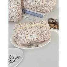 1 Pieza Bolsa de Maquillaje con Estampado Floral Rosa Corduroy Multifuncional Organizador de Cosméticos Portátil con Cierre de Cremallera para Cosméticos, Cuidado de la Piel, Lápiz Labial, Brochas, Crema de Manos, Auriculares, Monedas, Llaves, Artículos Pequeños para Uso en el Hogar, Viajes, Vacaciones y Escuela Bolsa de Maquillaje Bolsa de Cosméticos Bolsa de Artículos de Tocador Cubos de Embalaje Artículos Esenciales de Viaje Artículos Esenciales de Crucero Artículos Esenciales de Dormitorio Regalos de Dama de Honor, Regalos para Mamá, Regalos de Cumpleaños, Regalos para Amigos y Maestros