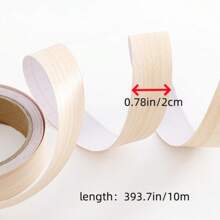 1 件 10 米/393.7 英寸封边带、贴纸自粘装饰、家具桌柜板封边带木纹、灵活耐用的家具修复封边、封边带、剥离胶带、粘性金属封边贴面、柔性条状造型、自粘木纹边缘、封边带装饰胶带用于家具柜门和墙壁、维修方便 - 彩色 - 查看 18