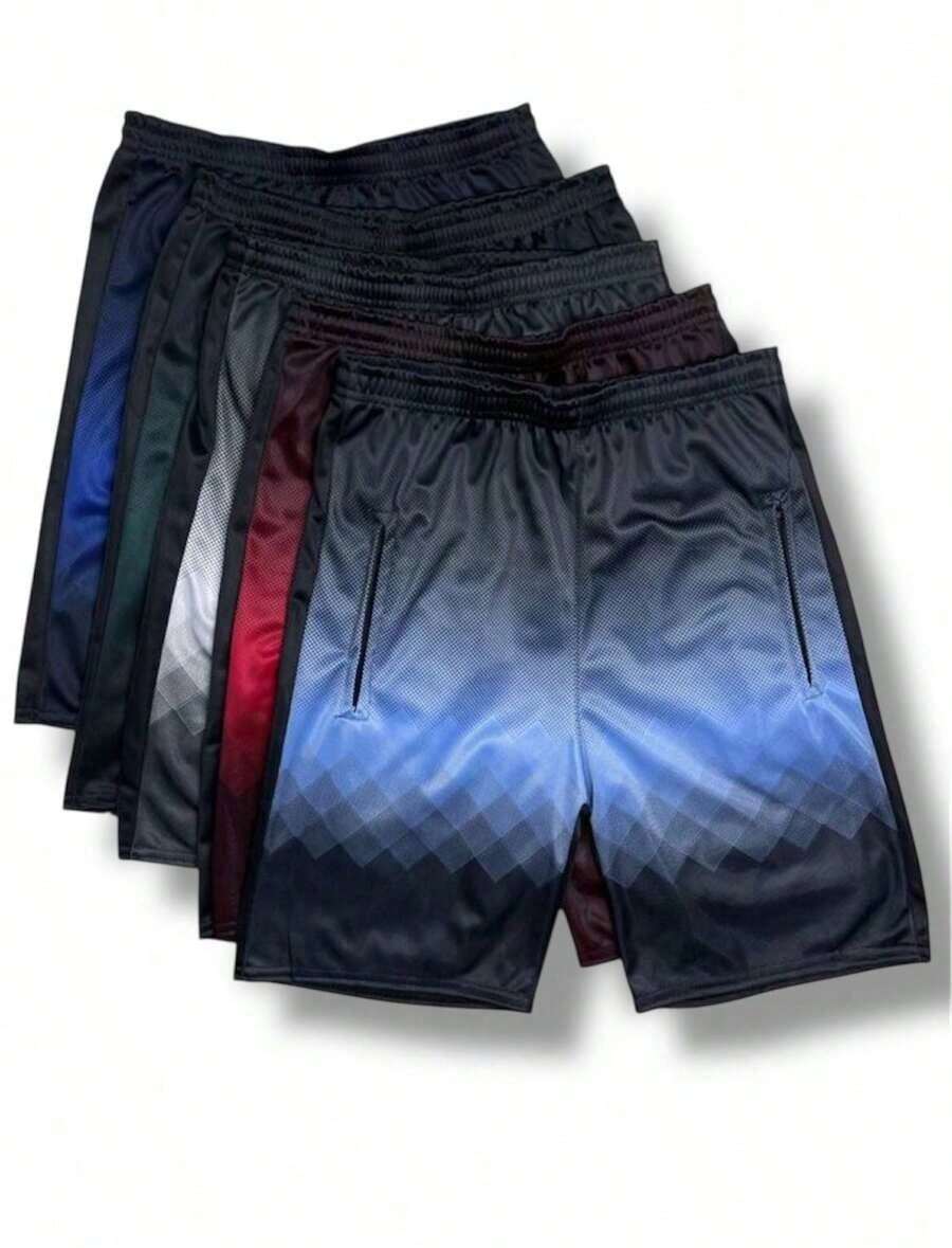 Kit With 4 Bermuda Shorts, Bermuda Shorts, Men's Polyester - Nhiều màu - Xem 1