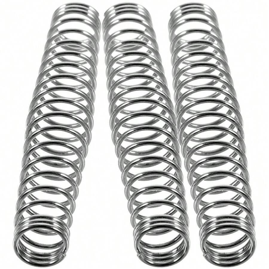 3 件套不锈钢弹簧修枝剪替换套装，左右花园修枝剪修理套件，耐用修枝剪弹簧修理配件 - 銀色 - 查看 1