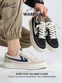 WARRIOR Warrior Men's And Women's Sports Shoes Spring And Autumn Comfortable Modest Style Casual Yet Sleek Sneakers Applicable Throughout The Year Wear-Resisting All-Day Wear Training Sneakers Running Shoes Canvas Shoe