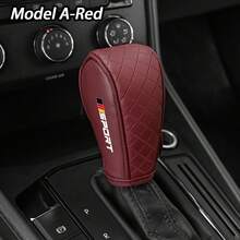 PU Leather Car Shift Handle Cover Gear Lever Decor Protective Cover For Audi For BMW For Mercedes Benz For VW For - one-size - View 16