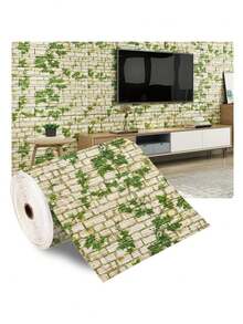 70cm/1m/2m/5m/10m 3D Wandaufkleber Imitationsziegel Schlafzimmer wasserdicht selbstklebend Heimdekoration DIY Tapete für Wohnzimmer TV Hintergrund - Verschiedenfarbig - Übersicht 15