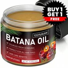 Batana 护发油，买一送一，纯正洪都拉斯护发油，可防止脱发，增厚秀发，消除分叉，强健发根，持久防毛躁，质地轻盈，不油腻，滋养秀发，改善卷发，令秀发更健康强韧。男女通用