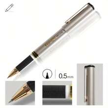 2 piezas Edición Limitada Bolígrafos de Firma, Punta Fina de 0.5mm, Tinta de Secado Rápido, Azul/Rojo/Negro, Ambidiestro, Body de Plástico Redondo, Punta Ancha, Tapa de Apertura con Clic, Escritura Suave, Adecuado para Oficina, Escuela, Artistas