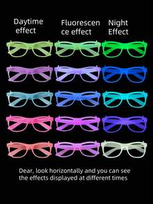 A Headband With Glow-In-The-Dark Cat Ears, An Urban Style For Parties (Note: The Color May Be Slightly Different From The Photo Taken In The Dark. 6 Pieces Of Headband And Hair Band Luminous Cat Ear Headbands, Luminous Crown Headbands, Solid-Color Plastic Headbands For Parties, Festivals And Celebrations, Luminous Cat Ear Headbands, Street Party Headbands, Headbands, Hair Bands - Multicolor - View 4