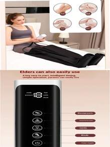 Masajeador de piernas con compresión de aire, botas de compresión para masajear pies, pantorrillas, muslos y rodillas, regalo recuperación para papá, mamá, hombres y mujeres en Navidad, Día de la Madre, Día del Padre. Masajeador de compresión de aire para pies, piernas, pantorrillas, muslos y rodillas. Útil para varices, fatiga muscular, calambres, hinchazón y edema.