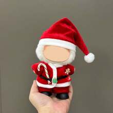 [Clothes Only] New Popular 17cm Dolls One, Two, Three Generations Labobo Dolls Can Wear Clothes Cute Santa Claus Christmas Clothes Set For Labubu Home Decor Christmas Decorations Room Decor