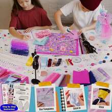 Fashion Designer Kit For Girls With 6 Mannequins - Arts And Crafts Kit- Sewing Kit For Girls Doll Accessories DIY Set Creativity DIY Arts & Crafts Toys With Mannequins Gift For 6-8 8-12 Year Old-Gifts For Teen Christmas Girls - Multicolor - View 6