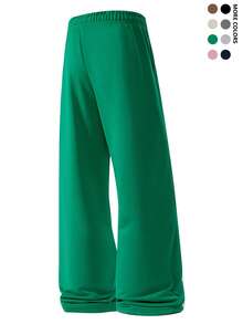 Calça Casual Masculina de Perna Larga