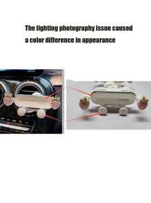 1pc Cartoon Car Phone Holder, Air Vent Car Phone Mount For Navigation Compatible With IPhone, Android Phone, Gift For Birthday, Family, Friends For Summer Air Vent Phone Holder, Car Accessories - Multicolor - View 11