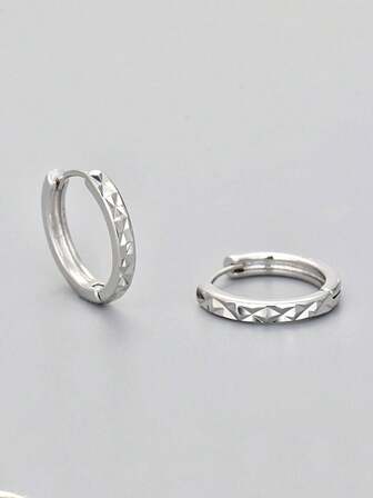 1 件几何圆形耳环，韩式夏季女士耳环