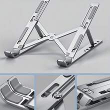 Aluminum Alloy Laptop Stand, Foldable Desktop Adjustable Laptop Holder, Universal Portable Laptop Stand Suitable For All Laptops (Approx. 25cm) - Multicolor - View 2