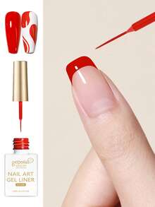 9pcs/Set 15ml Nail Gel Liner Pens, 3D Effect Gel Nail Polish, Fine Brush, DIY Nail Salon Design At Home, Gift For Girls Nails - Multicolor - View 18