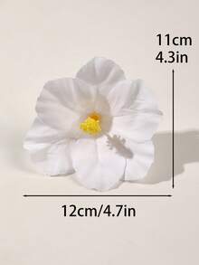 2件套波西米亚风米色和蓝色仿五瓣花发夹，优雅甜美，适合海滩度假、刘海装饰等场合，可作发夹、发爪、发卡、发夹等，也可作头饰或发卡。 - 彩色 - 查看 3