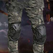 2件/4件套户外运动防护装备，摩托车护膝护肘套装，真人CS骑行滑轮防护装备套装，适用于骑行、登山、攀岩、滑雪、滑冰、室内运动及各种战术比赛