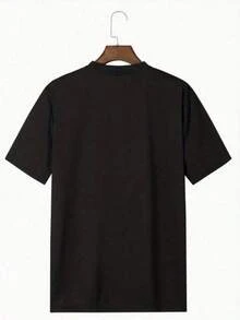 Unisex Camiseta Champion Negra Hombre 1 unidad de 100% algodón puro Estilo Deportivo Camisa de T con Estampado Digital de 220 Gramos Logo Champion Camisa de Hombre con Cuello Redondo y Mangas Cortas para Tiempo Libre,"Note: Please wear skin-colored undergarments." - Negro - Ver 2