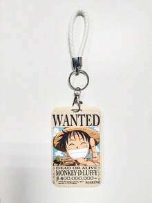 Custodia protettiva per tessere identificative, tessere mensa, tessere bus, tessere bancarie, con stampa "Re dei Ladri", "Ricercato", "Solon Sanji", adatta per uso scolastico e altri utilizzi