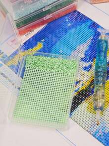 New 15 Set Of Diamond Art Storage, Diamond Tray With Storage Drawer, Diamond Art Accessories 2 In 1 For Storage And Alignment Of Diamond Designs, DIY Hand-Created Art Gifts, Holiday Gifts, Surprise Gifts