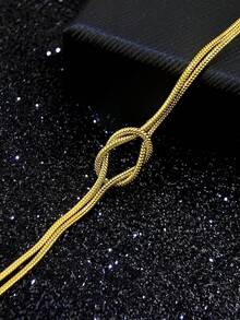 1件打结脚链，优雅打结图案，经典脚饰，永不过时的配饰 - 繩結腳鍊 - 查看 6