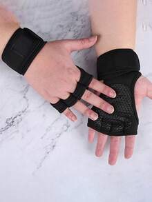 زوج قفازات رياضية نصف الأصابع للرجال والنساء، دعم معصم لرفع الأثقال، مضادة للتقرن، قفازات دراجة واقية، أغطية ذراع موضة الخريف