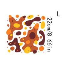 1 pieza/2 piezas/3 piezas Pegatinas de transferencia de calor de bloques de color abstractos creativos, decoración artística de moda para camiseta/máscara/jeans/mochila, lavables, pegatinas DIY unisex