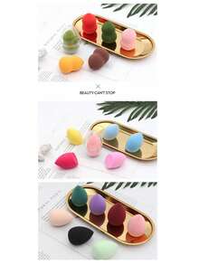 12 piezas de esponjas de belleza de tamaño mediano, licuadora de maquillaje para mezclar líquidos, cremas y polvos, esponja cosmética de base húmeda y seca sin látex, multicolor y adecuada para todo tipo de piel,esponjas esponjas de baño esponjas para maquillaje - color - Ver 11