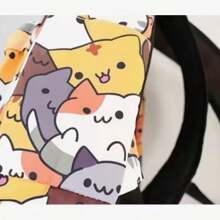 Mochila Con Estampado De Gato Lindo De Dibujos Animados - Amarillo - Ver 7