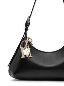 1个高级优雅金色字母钥匙扣，A-Z字母3D吊坠，配樱花挂饰，时尚合金钥匙圈，可作背包挂饰或汽车钥匙链，是女士的完美配饰，情侣礼物，经典简约钥匙扣，装饰品，包包挂饰，非常适合送给朋友、家人、情侣、女友，也是一份重要的礼物和节日纪念品。 - 彩色 - 查看 7