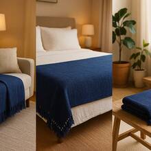 Giant Luxury Sofa Blanket 120x210 Protective Sofa Cover Type - 混合黑色 - 查看 9