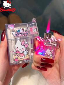 Sanrio 1个装透明烟盒香烟收纳可爱卡通烟盒三丽鸥创意个性收纳20支粗香烟