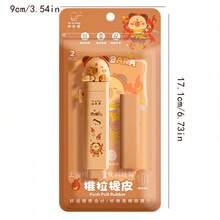 1 pieza/2 piezas Goma de borrar de oso Kabebe, Nezha, Ao Bing de dibujos animados lindos, retráctil, sin rastro, adecuado para estudiantes de primaria (1 carcasa exterior, 2 recambios)