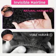 Water Wave Half Wig Brazilian Human Hair 3 In 1 Seamless Flip Over Water Curly Half Wigs Human Hair Glueless Wear And Go Beginner Friendly 150% Density - Natural Black - View 9