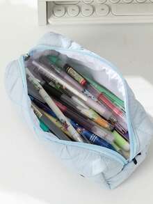 返校季新款蝴蝶结铅笔盒 – 大号，可兼作化妆包，小巧可爱，极具ins风，容量大，女孩文具收纳包，学习用品 - 彩色 - 查看 6