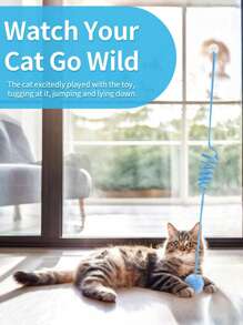 Cat Toys, Cat Spring Ball Retractable Spring Toys, Colorful Spring Tubes, Interactive Rolling Ball Colorful Lively Coils, Spring Action Toys For Caged Mice, Cat Pet Supplies Indoor, Sturdy And Long-Lasting, Encourages Cats To Exercise, Random Color