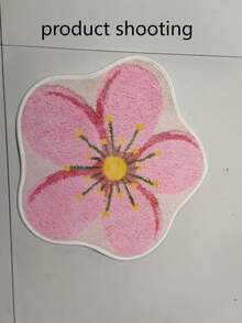 1 件花卉图案不对称形状地毯，Ins 风格装饰地毯，仿羊毛柔软毛绒材料，适用于装饰、淋浴、沙发、加厚地毯、家居装饰、客厅、衣柜、卧室、入口、厨房、浴室、书房、秋冬、加厚/毛绒