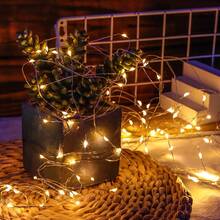 1pc, Optional 10/20/30/50/100/200 LED Beads, Length 1/2/3/5/10/20m, Plastic Material, Retractable, Fun Home Decor Light - 彩色 - 查看 6