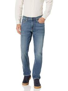 Men's Athletic Stretch Jeans - Colors - Medium Blue Vintage - View 12