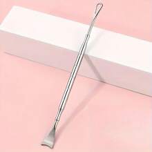 Stainless Steel Double Ended Blackhead Remover Tool - Hypoallergenic Extractor And Nose Cleaner, Ergonomic Portable Skin Care Device, Glossy Metal Surface, No Electricity Required Suitable For All Light Beige Types, Durable Light Beige Care Accessories, Glossy Metal Design, Hypoallergenic Design - 不銹鋼祛痘針 - 查看 2