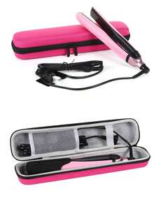 1 Pc Fashion Solid Color Travel Curling Iron Storage Box Multi-Functional Heat Resistant Travel Curling Iron Bag Compartment Waterproof , Packing Cube - Multicolor - View 2