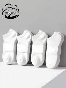 5 Pairs/10 Pairs/15 Pairs/20 Pairs Unisex Invisible Papery Boat Socks, Casual Sports Thin Boat Socks (No Card Paper), Summer No Show Socks