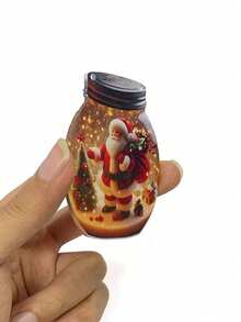 2 PIEZAS Atrapasol de acrílico 2D de Papá Noel Adorno colgante de bola de nieve de Papá Noel Estilo único Decoración navideña colgante para colgar en el techo, decoraciones para sala de estar, dormitorio, sala de estar, ventanas, puertas y jardín, decoraciones navideñas, decoraciones de invierno, adornos para árbol de Navidad