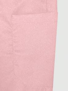cimmuovere Women's /Nursing Pants, Comfortable Pants, Solid Color Simple Multi-Pocket Pants - 粉色 - 查看 7